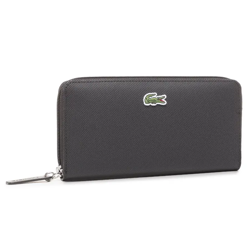 Lacoste Portafoglio grande da donna L Zip Wallet NF2900PO Nero