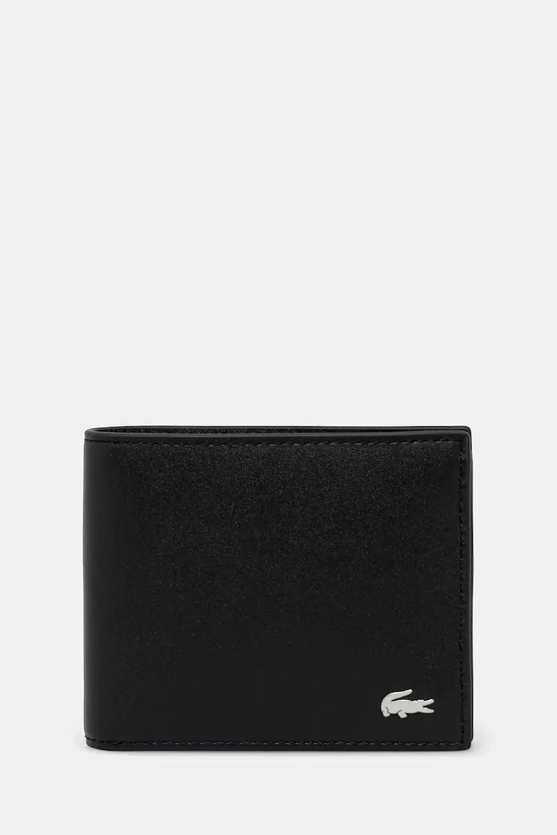 Lacoste portafoglio in pelle Nero
