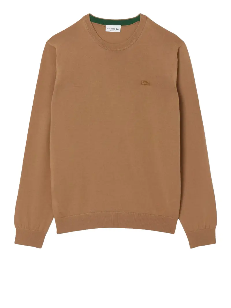 pullover lacoste da uomo - marrone