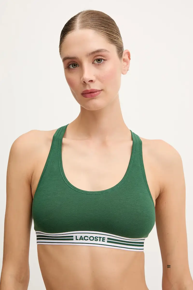 Lacoste reggiseno colore nero IF8179 Verde