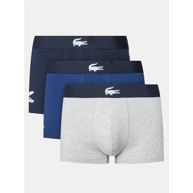 Lacoste Set di 3 boxer 5H1291 Multicolore