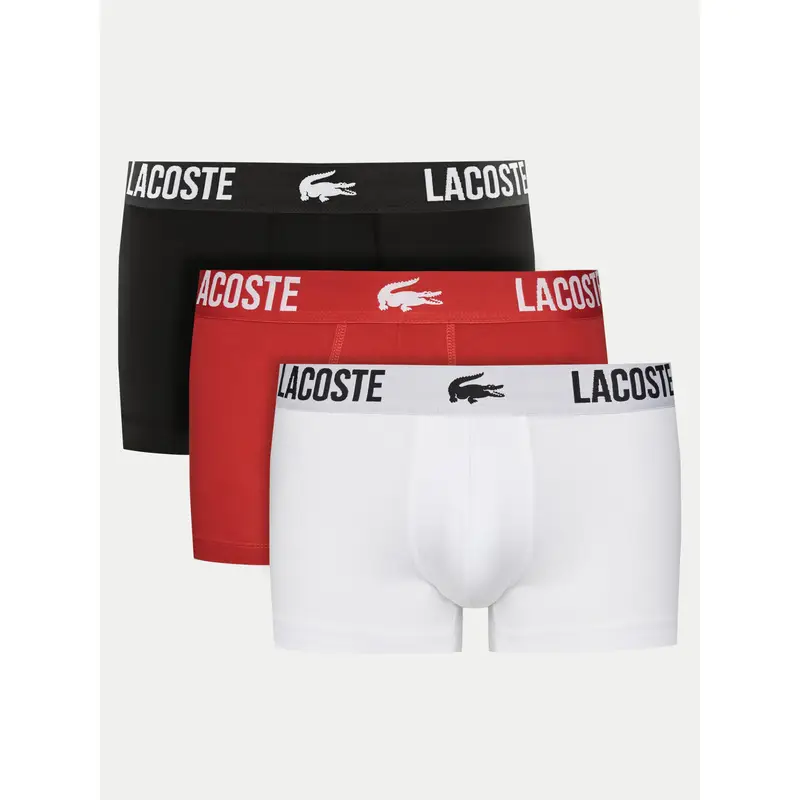 Lacoste Set di 3 boxer 5H2393 Multicolore