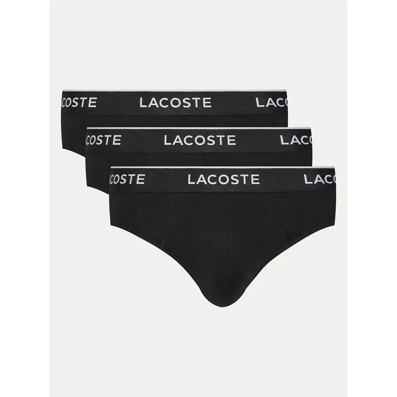 Lacoste Set di 3 slip 8H1293 Nero