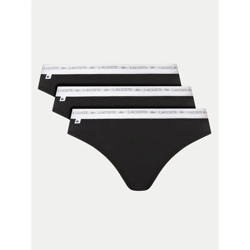 Lacoste Set di mutandine 8F1338 Nero
