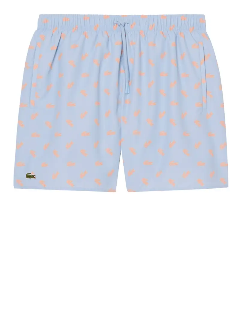 lacoste shorts mare da uomo - celeste