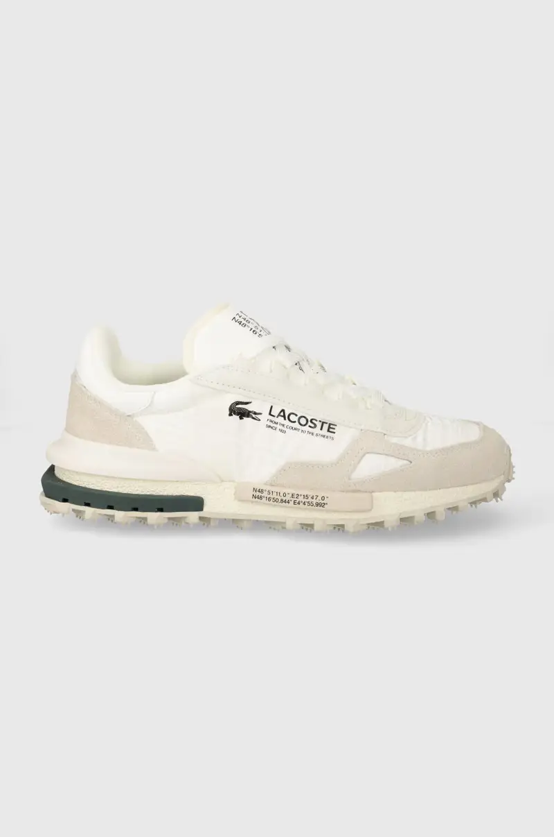 Lacoste sneakers Elite Active Textile Color Pop colore beige 46SMA0008 Bianco