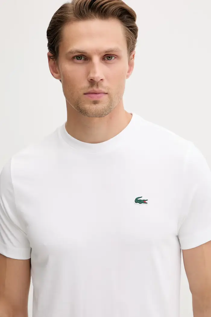 t-shirt da uomo in cotone Beige miniatura 4
