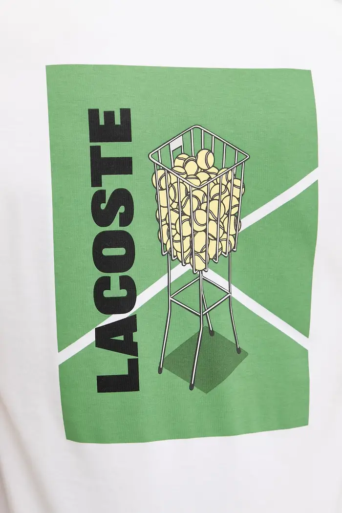 t-shirt da uomo in cotone Beige miniatura 5
