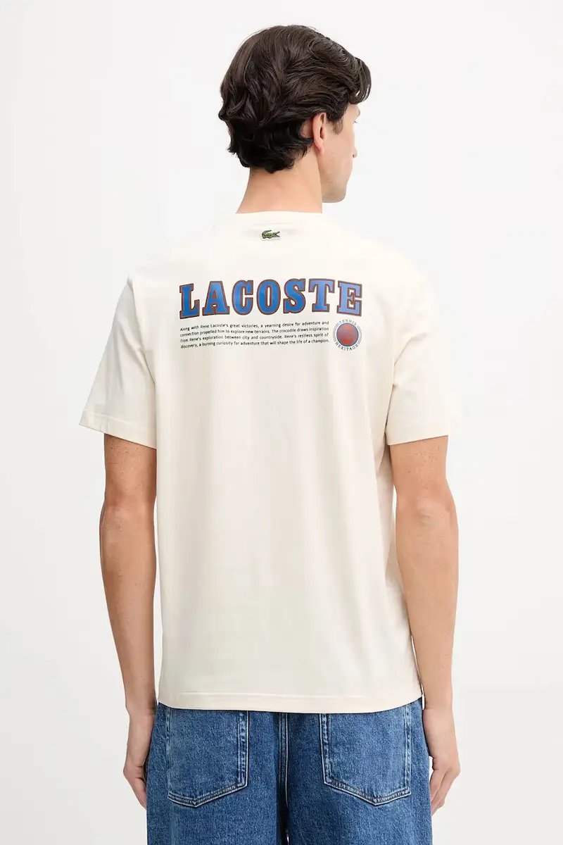 Lacoste T-shirt Uomo Beige 3423516
