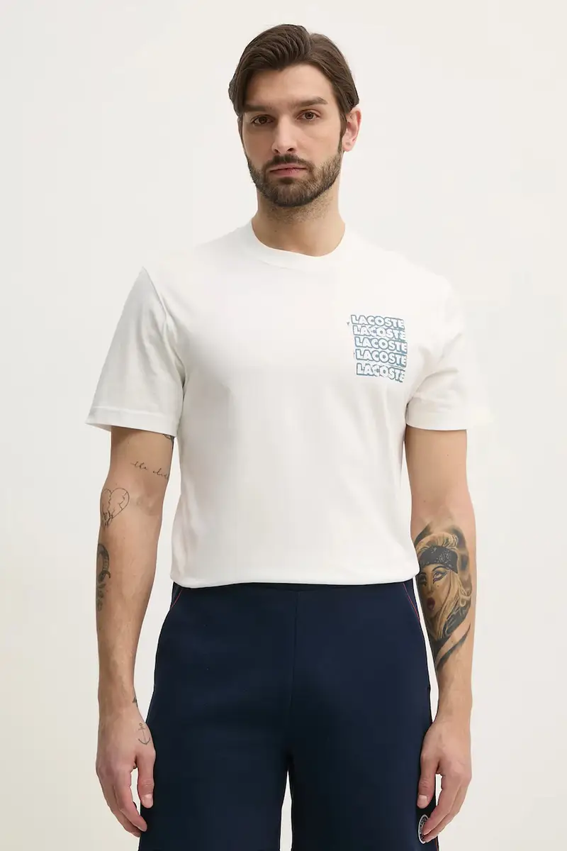 Lacoste T-shirt Uomo Bianco 3301628