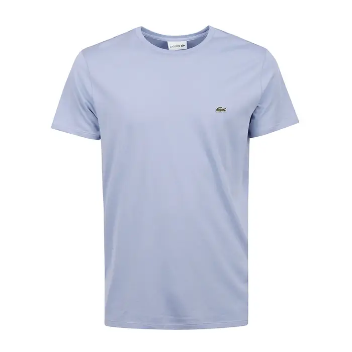 Lacoste t-shirt uomo in cotone celeste