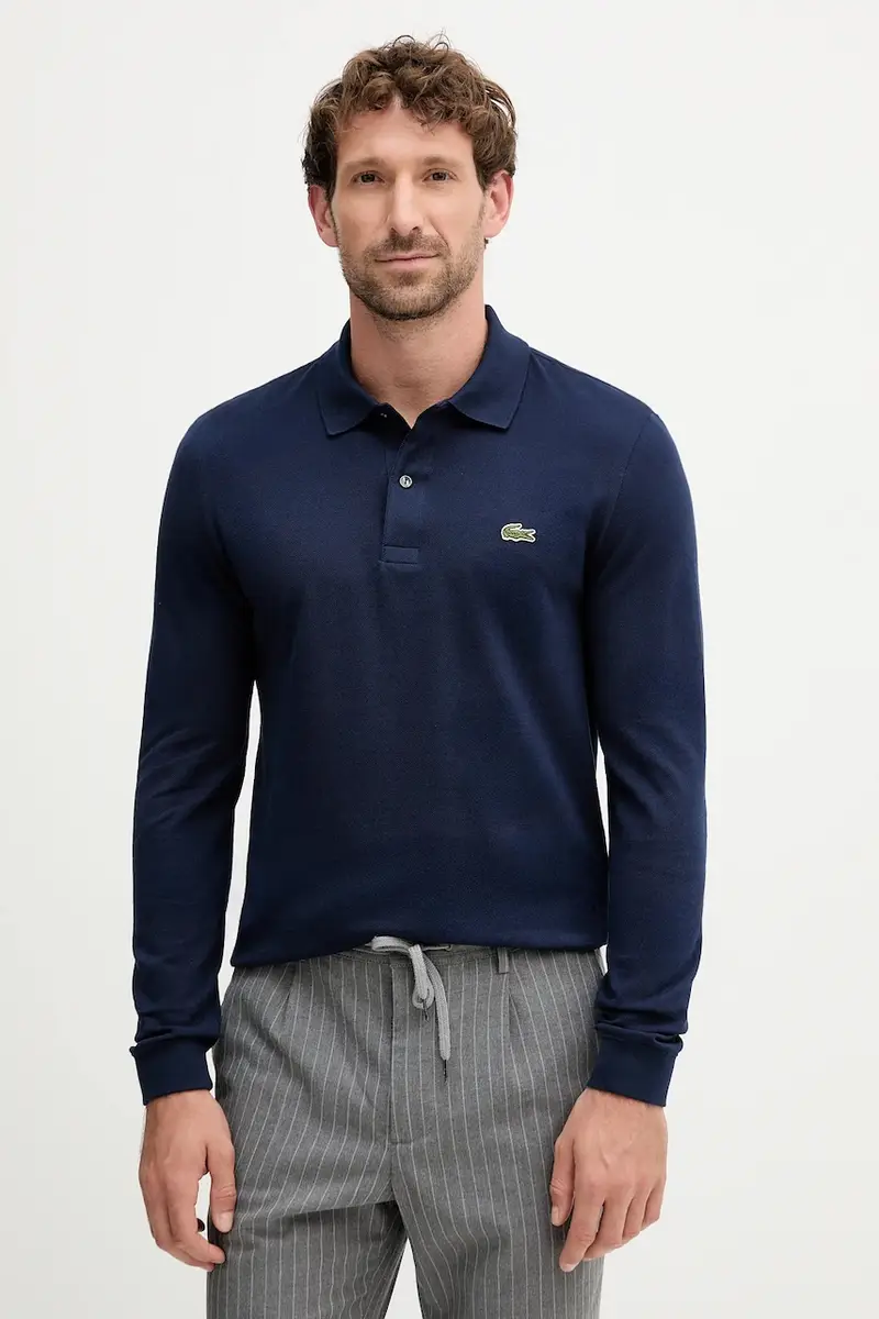Lacoste top a maniche lunghe in cotone colore verde PH4013 Blu navy
