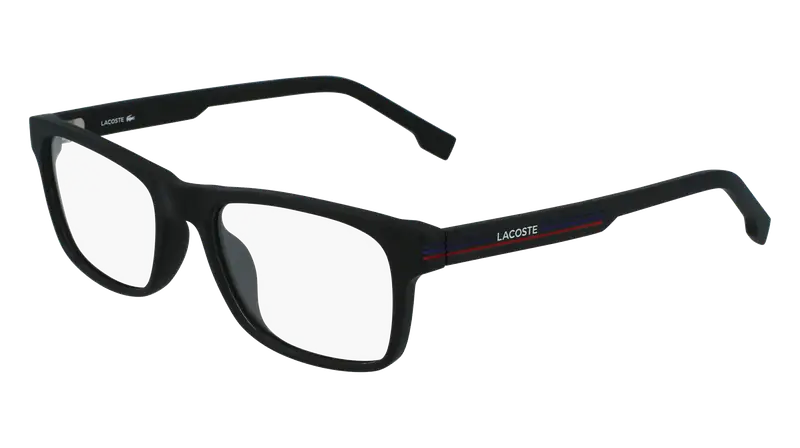 Lacoste Uomo E7578F1 DROPPED 002 Montature da vista Bio-iniettato Nero Squadrata Normale Fotocromatiche