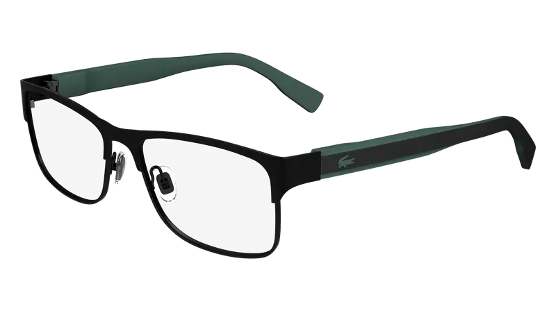 Lacoste Uomo L2294 002 Montature da vista Metallo Nero Squadrata Normale Normale