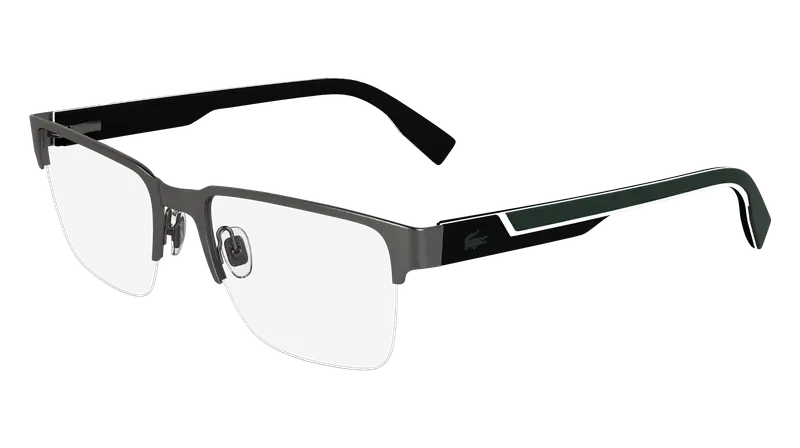 Lacoste Uomo L2305 038 Montature da vista Metallo Canna di fucile Squadrata Normale