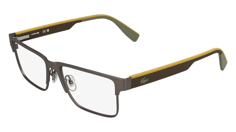 Lacoste Uomo L2318 264 Montature da vista Metallo Argento Squadrata Normale