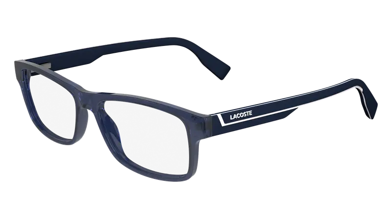 Lacoste Uomo L2707N 400 Montature da vista Bio-iniettato Blu Squadrata Normale Normale