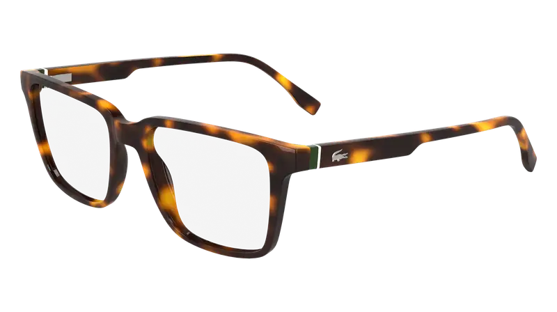 Lacoste Uomo L2963 214 Montature da vista Bio-iniettato Havana Squadrata Normale