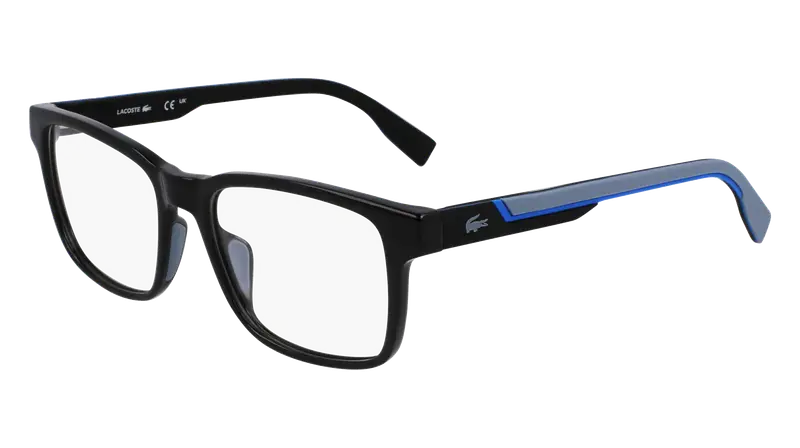 Lacoste Uomo L2965 001 Montature da vista Bio-iniettato Nero Squadrata Normale