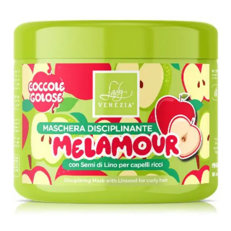 Lady venezia Maschera Capelli Melamour Disciplinante Per Capelli Ricci Con Semi Di Lino 500 ml