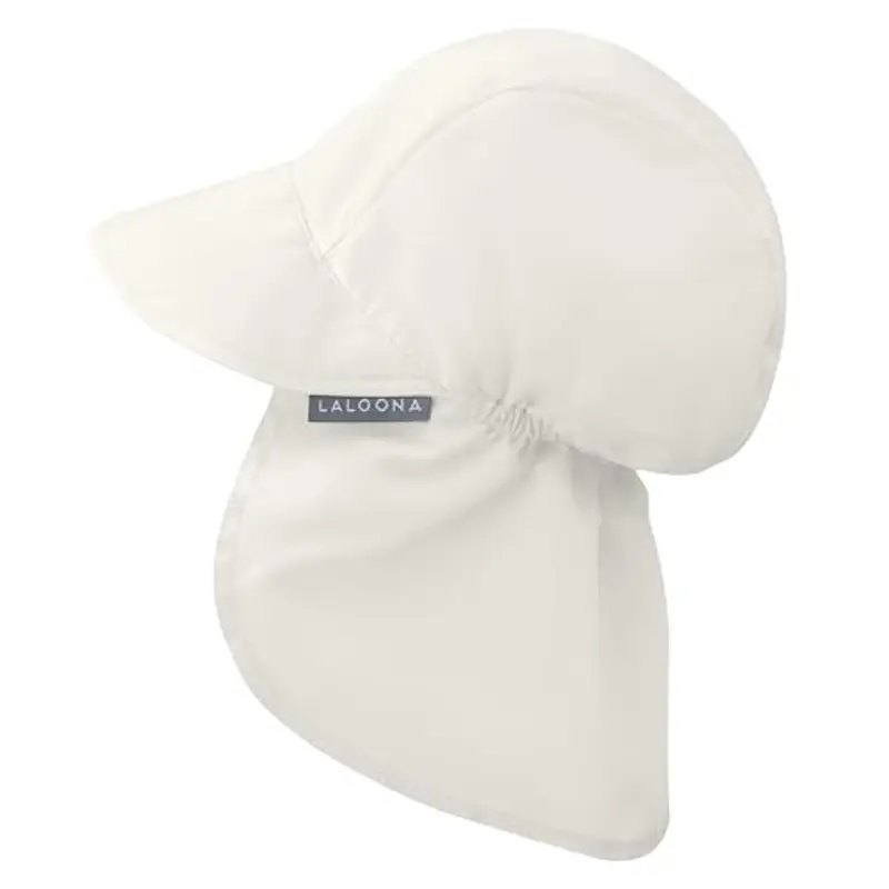 LaLoona baby bedding LaLoona Cappello Neonato con Visiera, Copertura Collo UV80+ - Cappellino Neonato Estivo con Protezione UV,