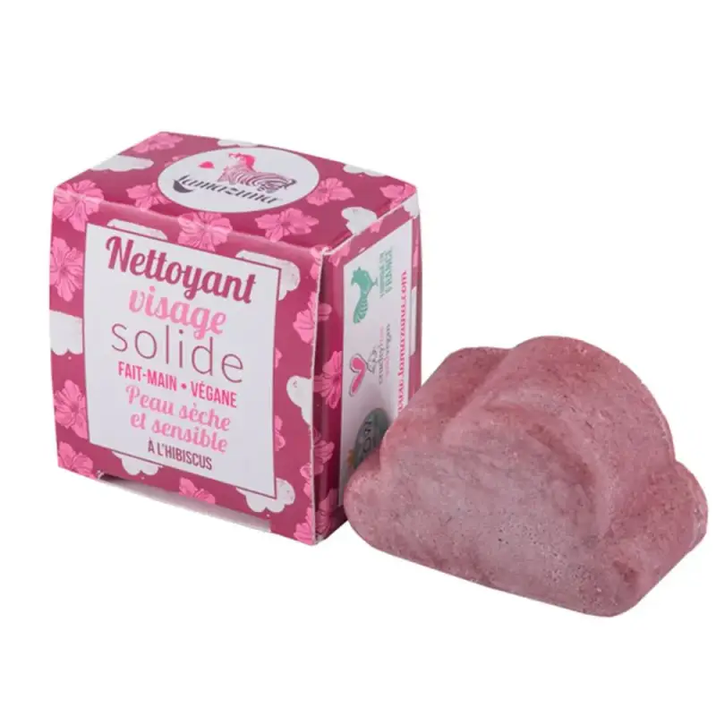 Lamazuna Detergente Viso Solido Profumo Ibisco Pelle Secca E Sensibile 25g