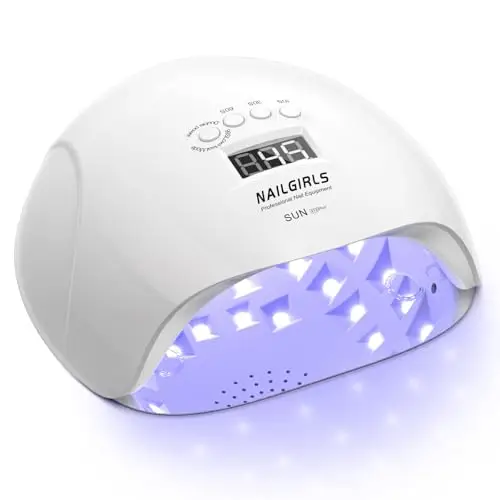 NAILGIRLS Lampade UV Per Unghie, 150W Portatile Lampada per Unghie Asciuga Smalto Fornetto Unghie per Manicure