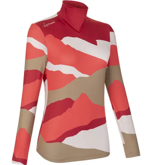 LaMunt Ivana Tech Arty L/S - felpa in pile - donna Red