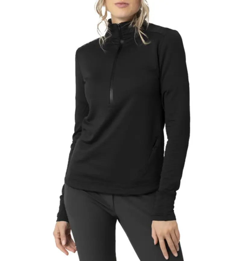 LaMunt Nora Zip - felpa in pile - donna Black