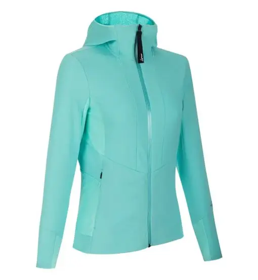 LaMunt Violet Full Zip Thermal Hoodie - felpa in pile - donna Blue