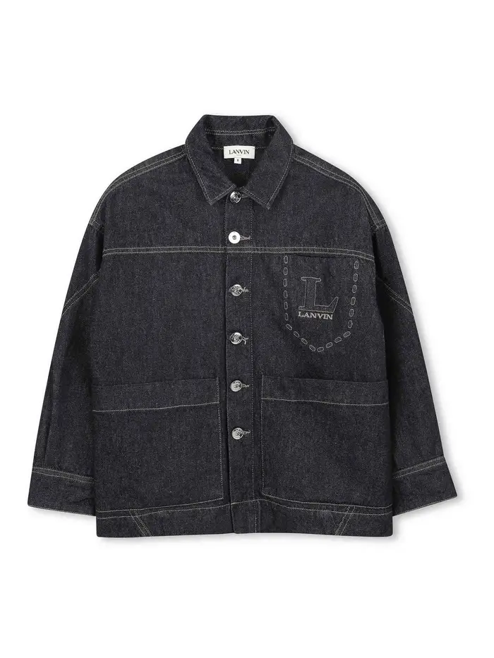 Lanvin Giubbino Con Logo Blu