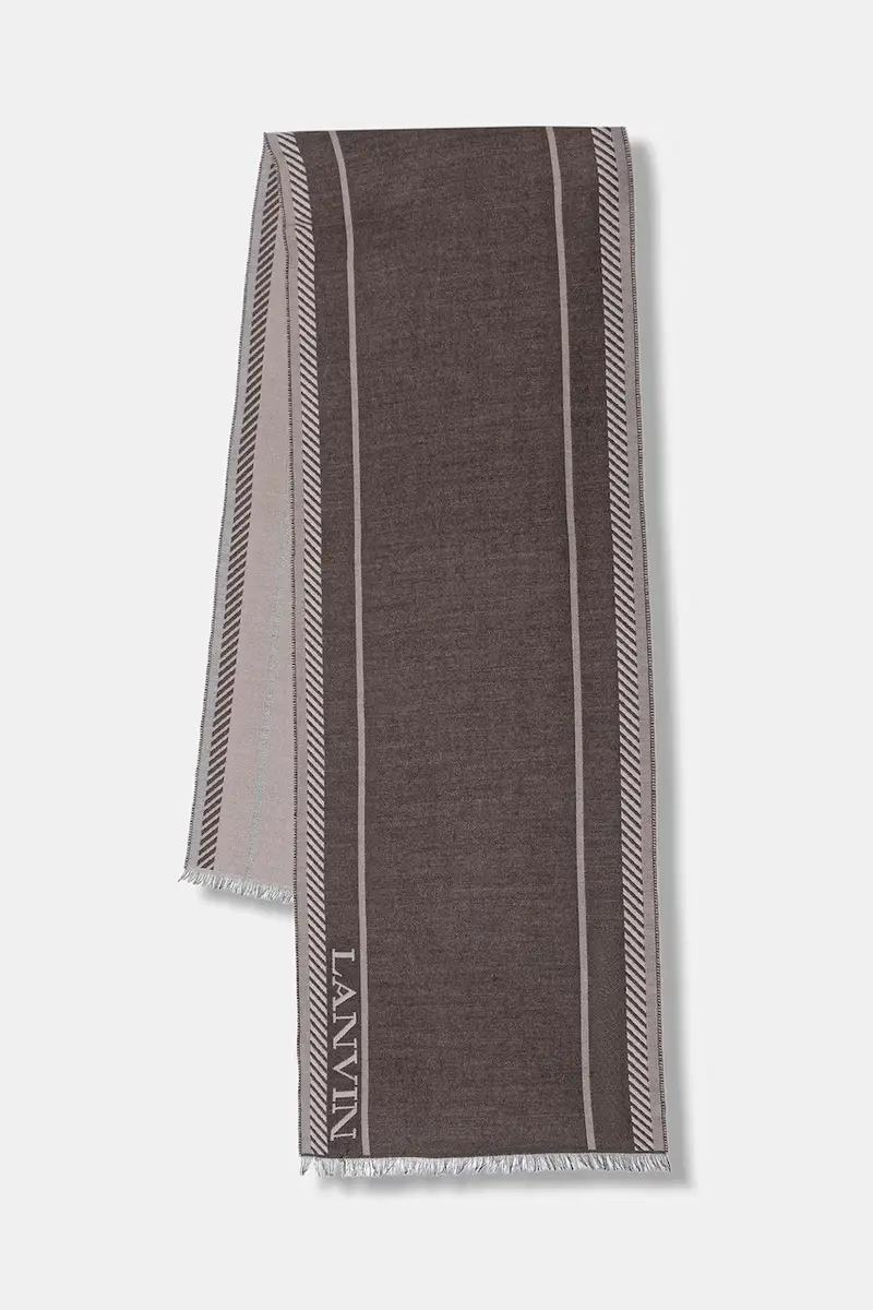 Lanvin scialle con lana Beige