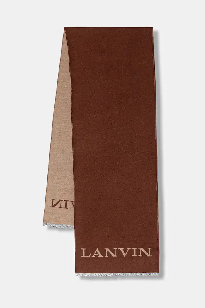 Lanvin sciarpa in lana Marrone