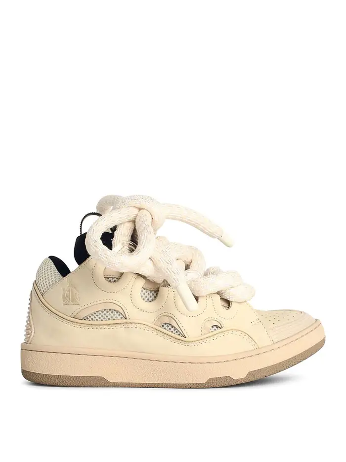 Lanvin Sneaker di miscele in pelle beige