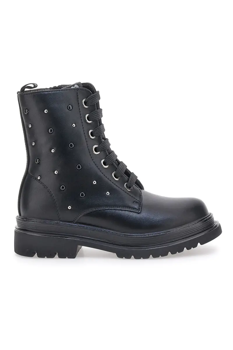 LAURA BIAGIOTTI Anfibi neri con borchie 1660115939 [NERO]