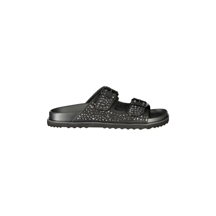 Laura Biagiotti Ciabatte Ciabatte Donna Nera Strass Logo Nero
