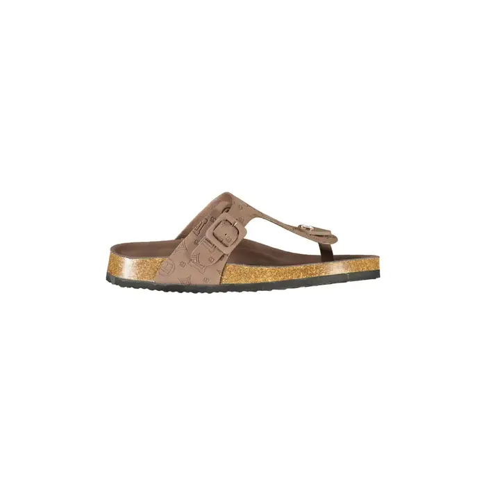 Laura Biagiotti Ciabatte Donna Marroni Logo Marrone