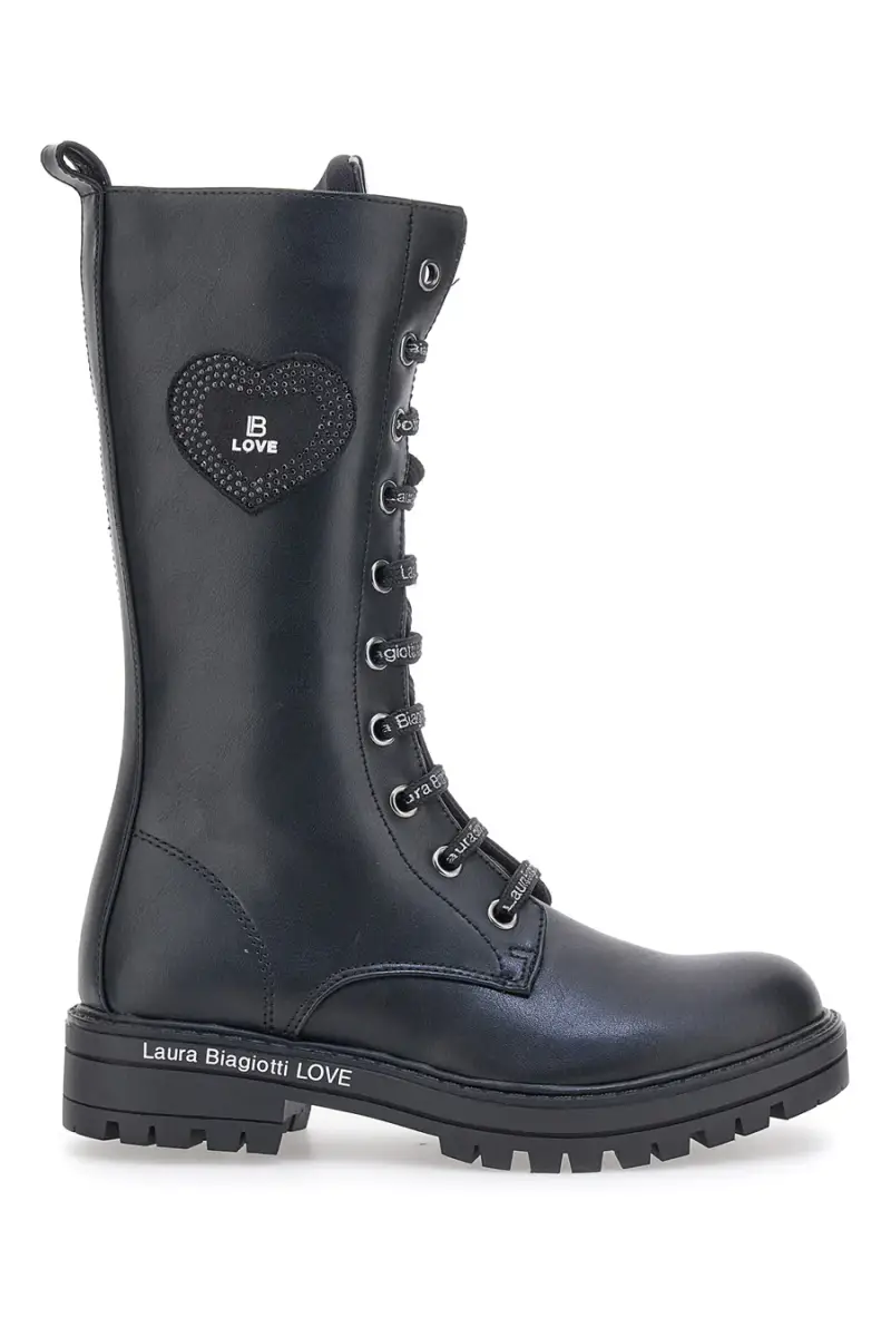 LAURA BIAGIOTTI Combat Boots Neri 8611 [NERO]