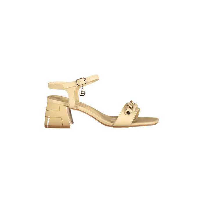 Laura Biagiotti Sandali Donna Beige Tacco 5 cm Logo