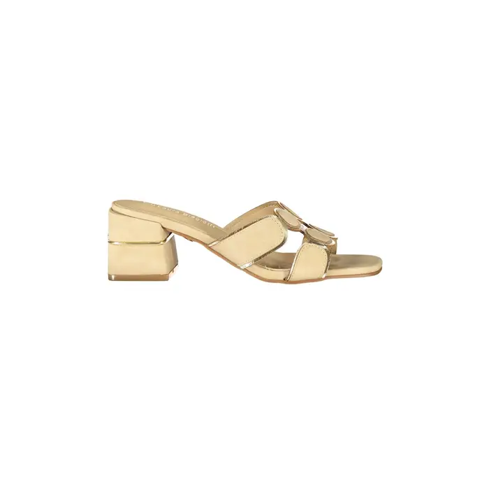 Laura Biagiotti Sandali Sandali Donna Beige Tacco 5 cm Logo