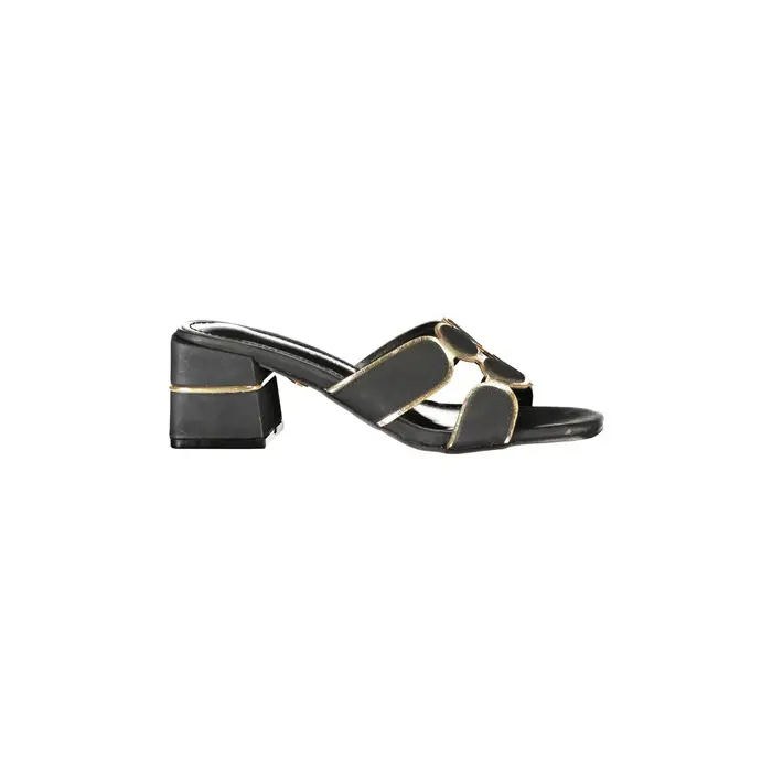 Laura Biagiotti Sandali Sandali Donna Nero Tacco 5 cm Logo