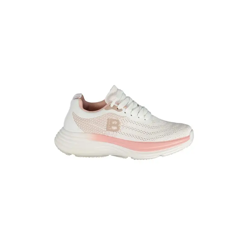 Laura Biagiotti Sneakers Donna Bianche Dettagli a Contrasto in Rosa Bianco