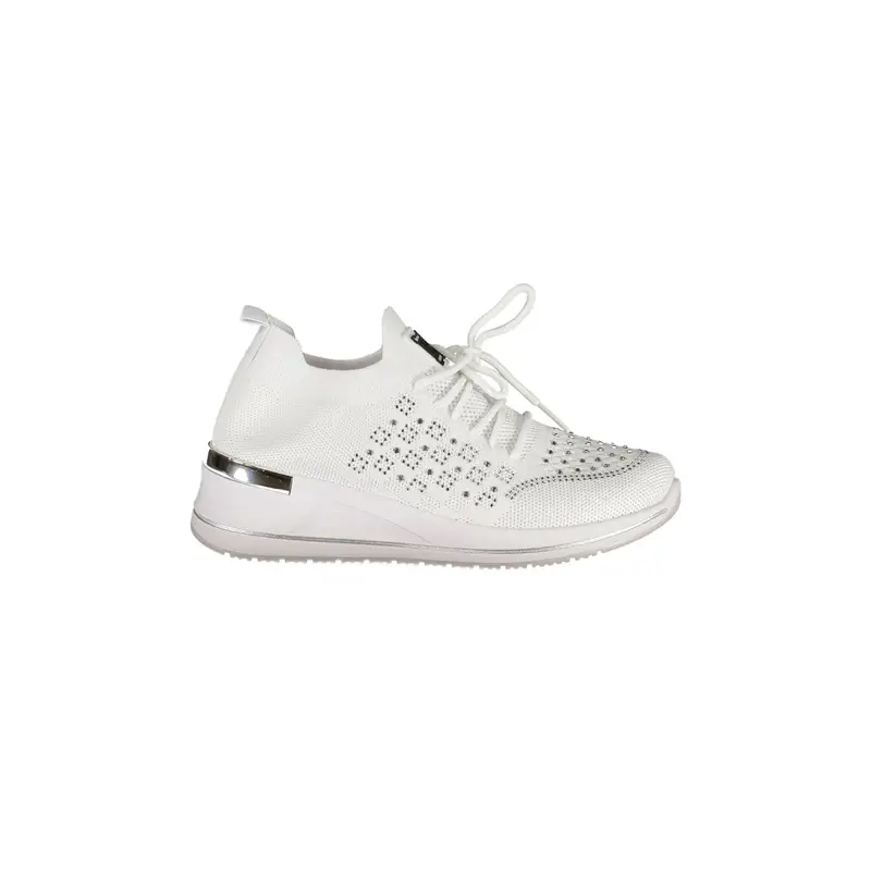 Laura Biagiotti Sneakers Donna Bianche Strass Logo Bianco