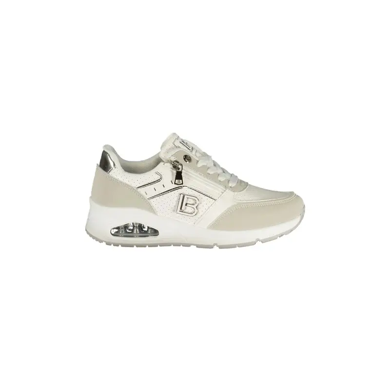 Laura Biagiotti Sneakers Donna Bianche Zip Laterale Bianco