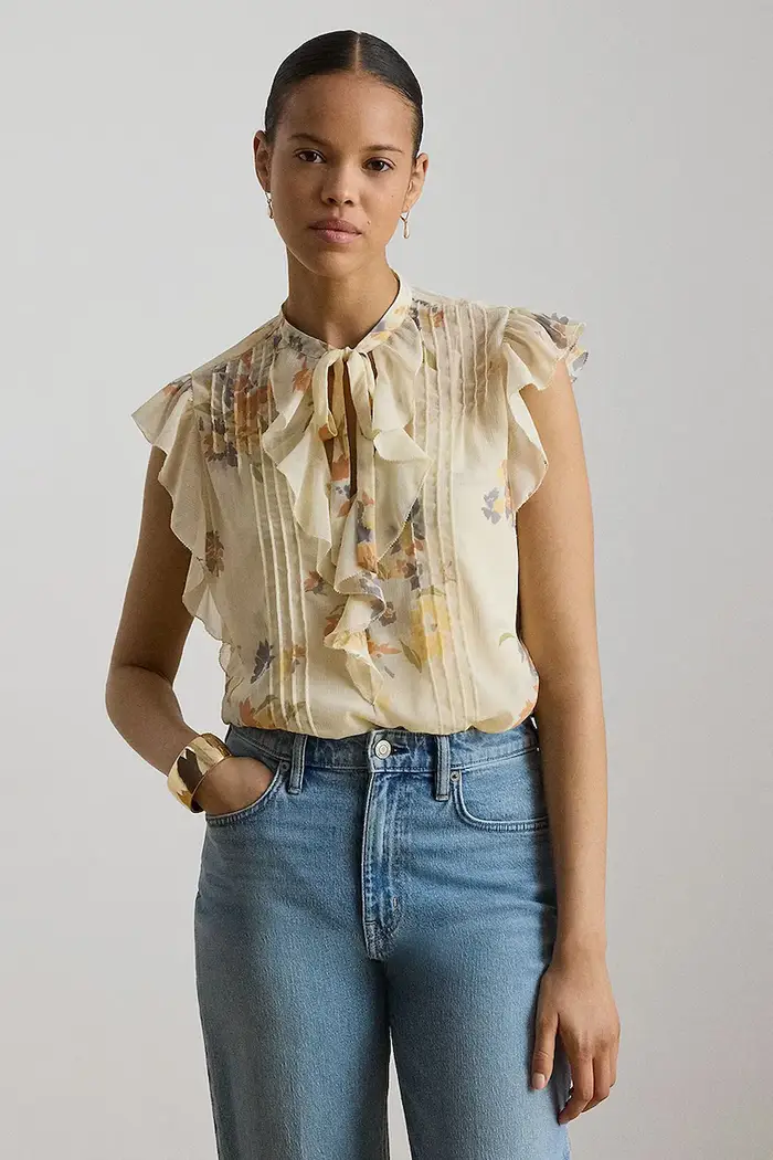 camicetta da donna Beige