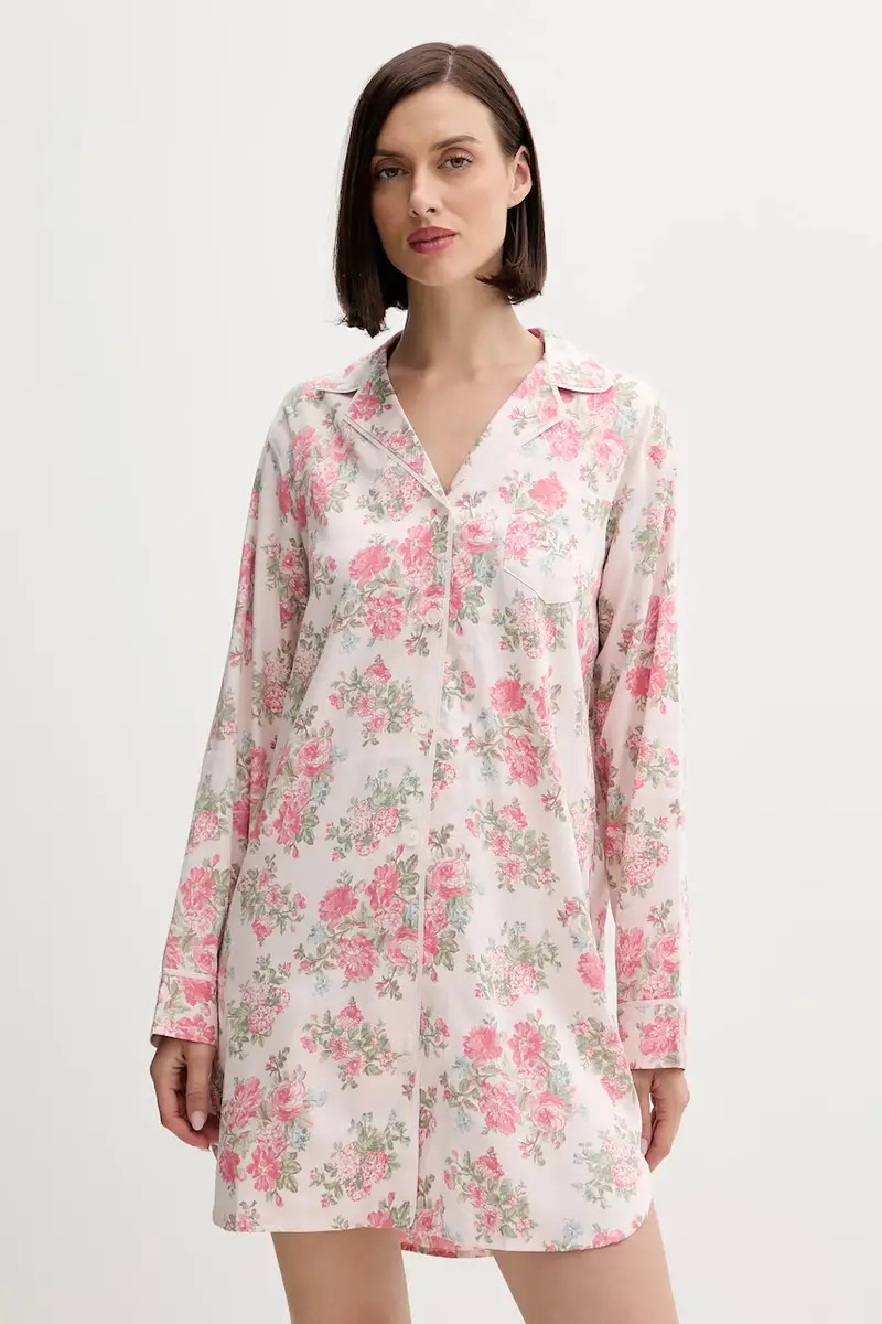 Lauren Ralph Lauren camicia da notte donna colore rosa ILN32441