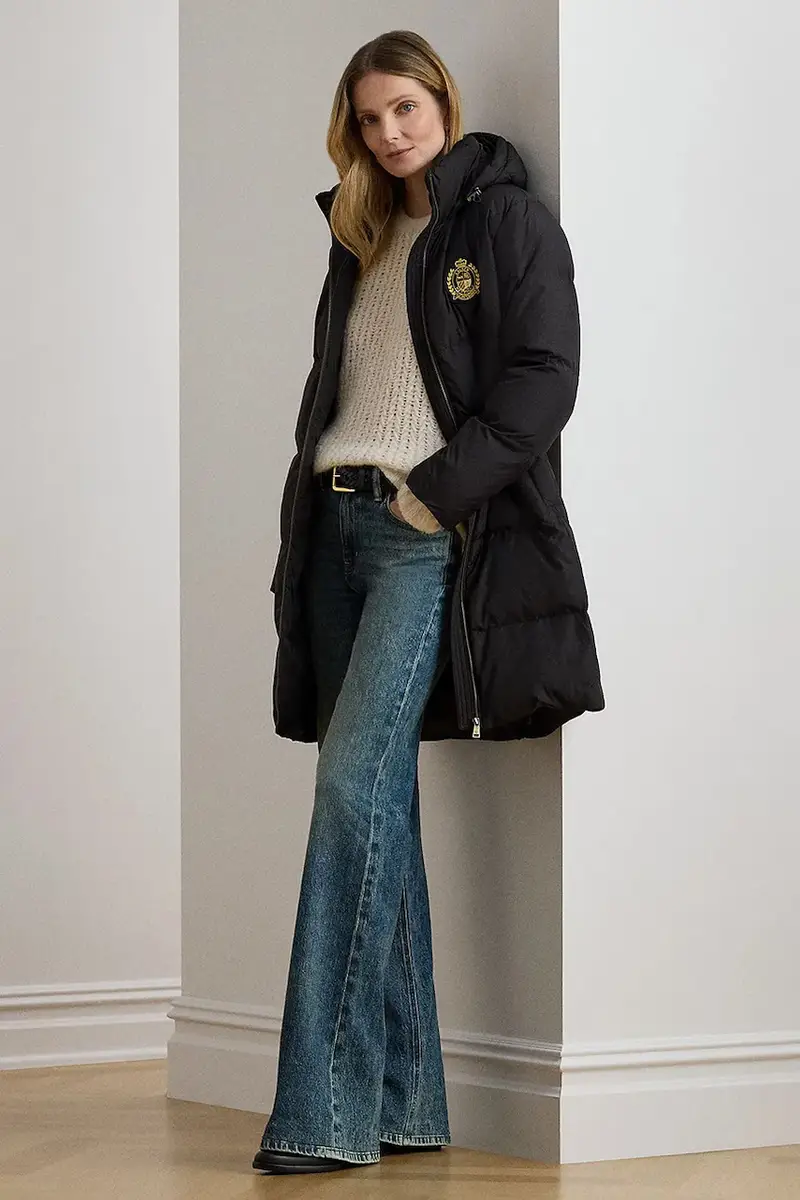 Lauren Ralph Lauren cappotto colore nero 297P04126