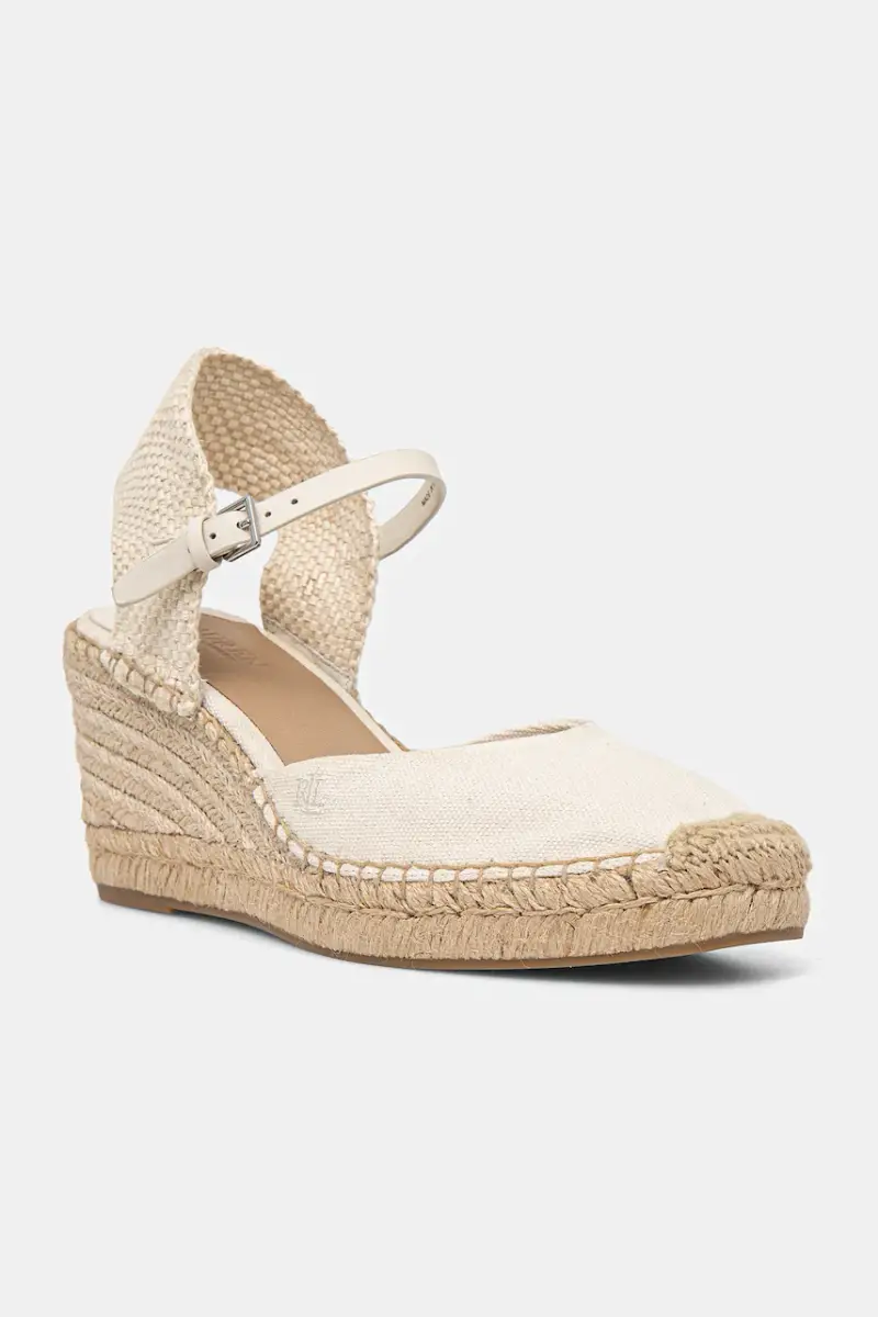 Lauren Ralph Lauren espadrillas Robby colore beige 802961836004