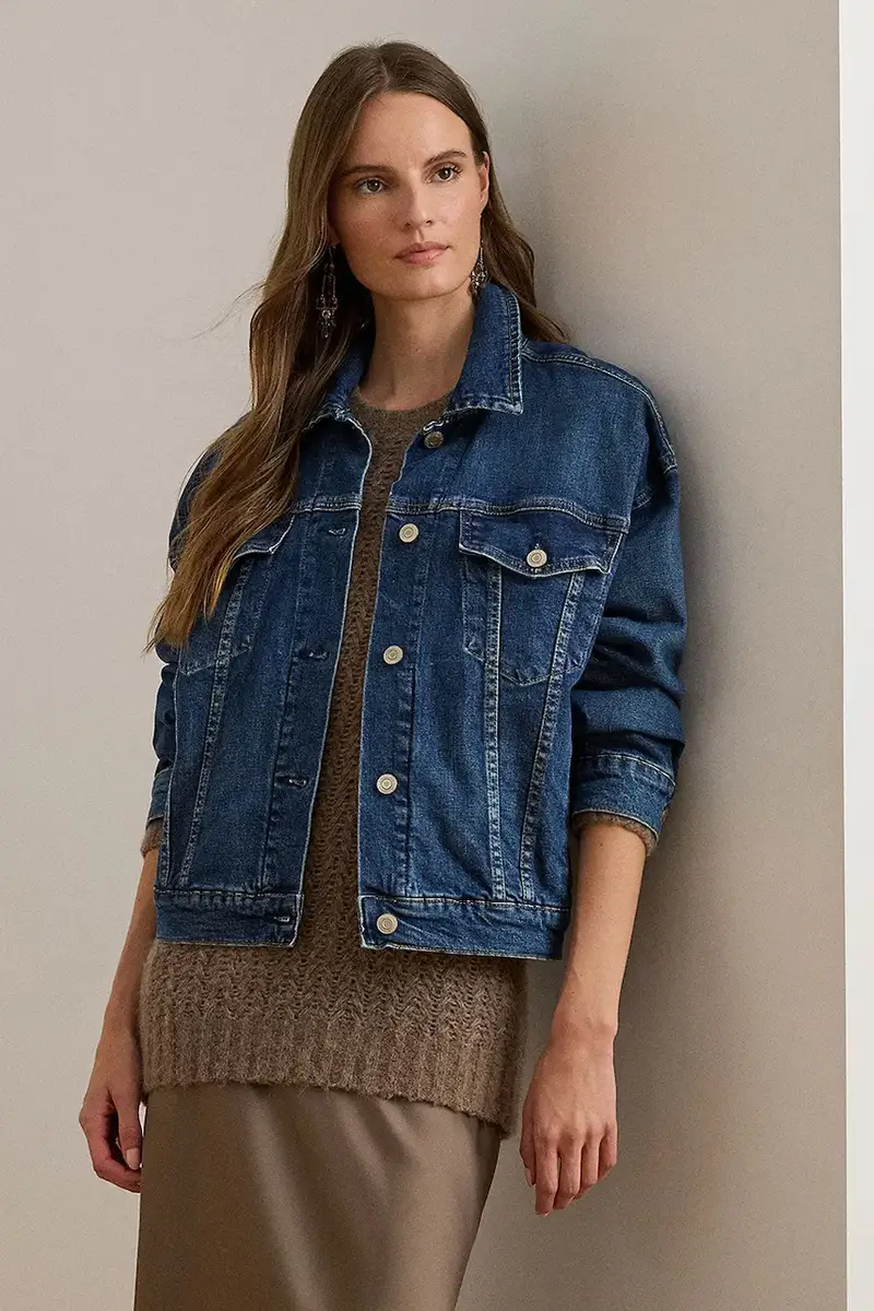 Lauren Ralph Lauren giacca colore blu 200979972