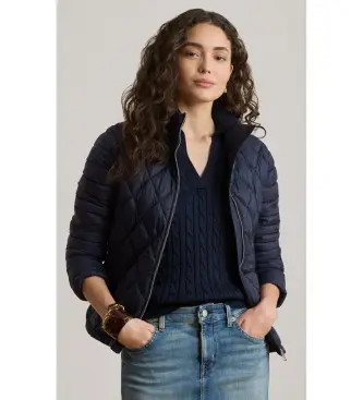 per donna 297P18070005 Giacca Mix blu marino (XL), Casual, Nylon riciclato, Navy